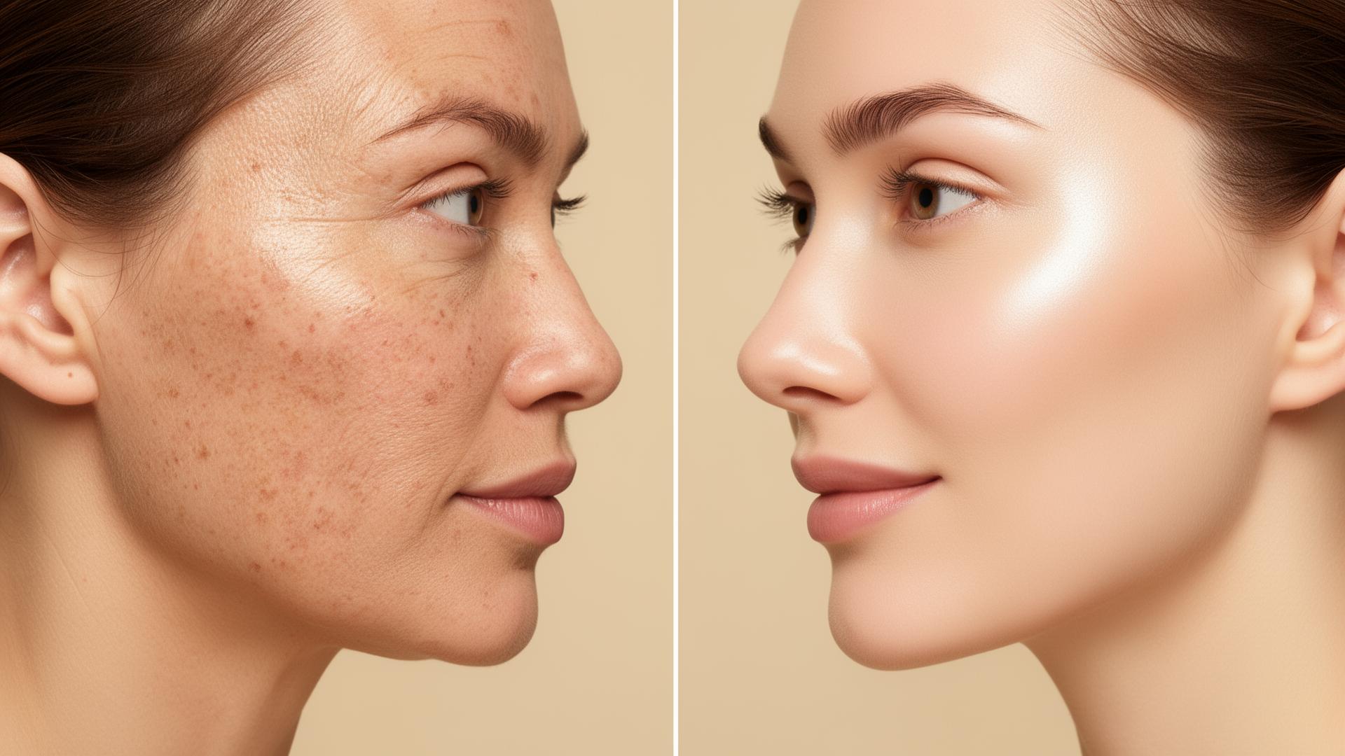 Skin before treatment